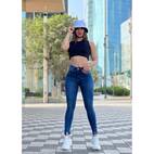 SOHANNA NABRYT 1 BOTON PLIEGUES PANTALON JEANS