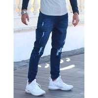 EMPORIO FOX RASGADO FOCALIZADO JEANS AZUL