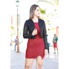 WOMEN TOL BOLERO BLAZER M LARGA DAMA