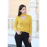 DCATEX CHOKER TEJIDO HILO SWEATER LISO