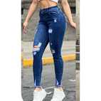 SOHANNA 1 BOTON RASGADO JEANS DAMA DMB