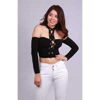 BRASIL CHOKER OJALES CROP M/LARGA LYCRA