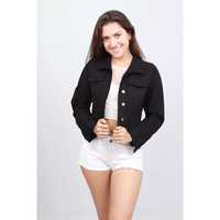 SONYU CHAQUETA CORTA JEANS COLOR LISO